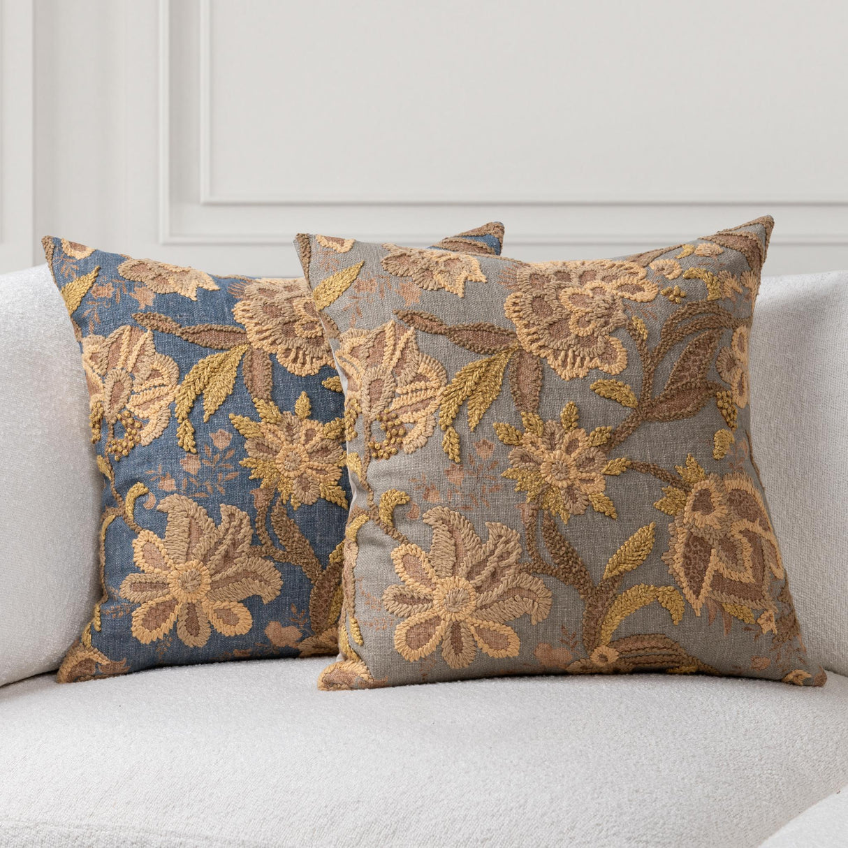 SR Anika Dry Sage 22x22 Throw Pillow (Set of 2) by Classic Home at Eve Furniture