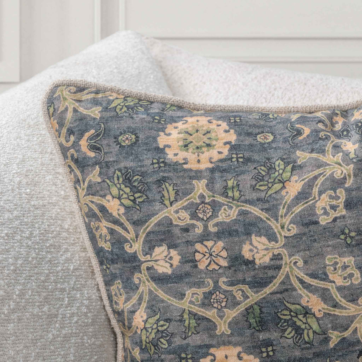 SR Ira Blue Sea Multi 22x22 Throw Pillow by Classic Home at Eve Furniture