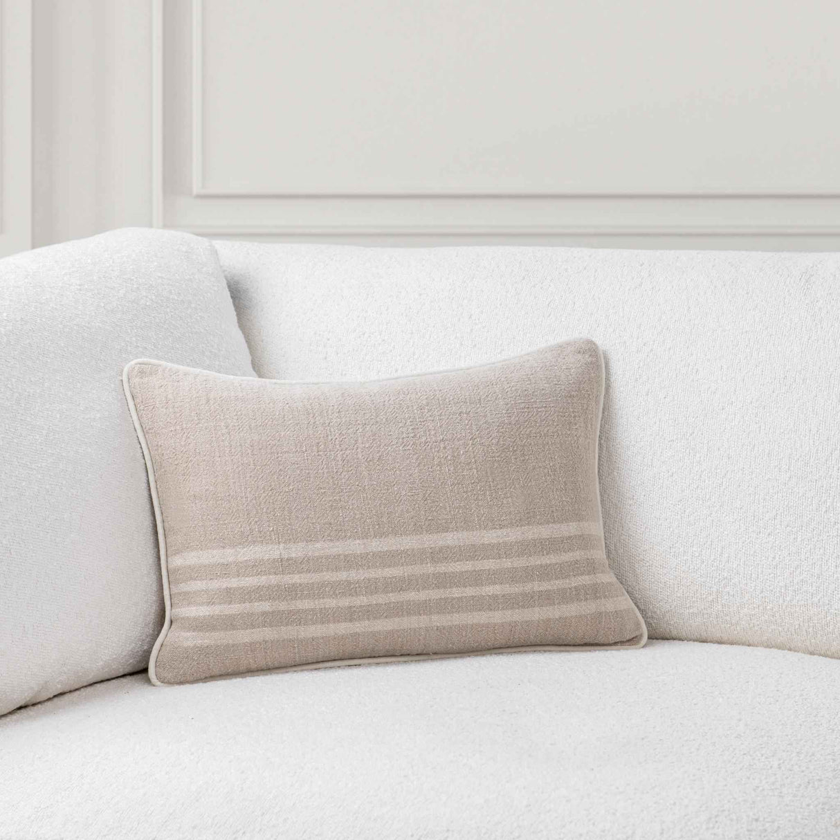 SR Newport Ivory Throw Pillow (Set of 2) by Classic Home at Eve Furniture