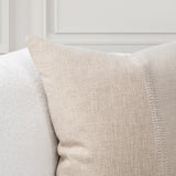 SR Nisha Natural/Ivory 22x22 Throw Pillow (Set of 2) by Classic Home at Eve Furniture