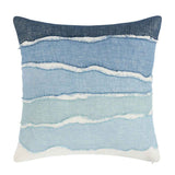 ST Bikram Capri Blue Multi 22x22 Throw Pillow (Set of 2) by Classic Home at Eve Furniture