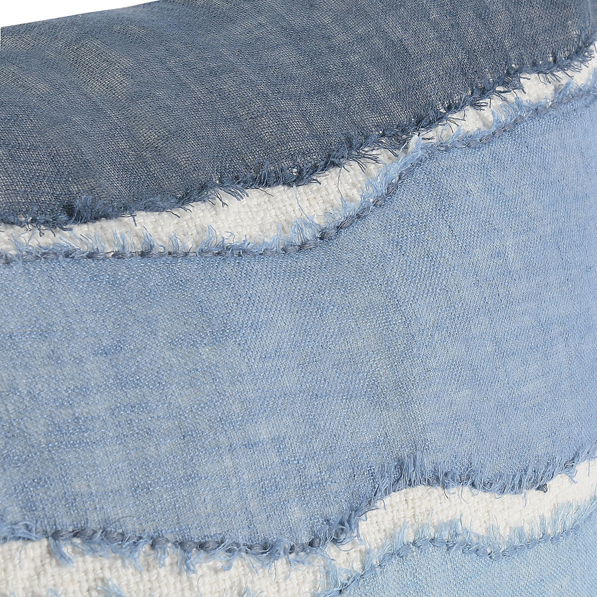 ST Bikram Capri Blue Multi 22x22 Throw Pillow (Set of 2) by Classic Home at Eve Furniture