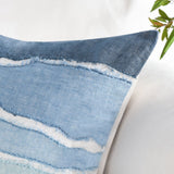 ST Bikram Capri Blue Multi 22x22 Throw Pillow (Set of 2) by Classic Home at Eve Furniture