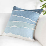 ST Bikram Capri Blue Multi 22x22 Throw Pillow (Set of 2) by Classic Home at Eve Furniture