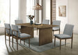 St Gallen Natural Tone/Light Gray Dining Table by Furniture of America at Eve Furniture