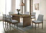 St Gallen Natural Tone/Light Gray Dining Table by Furniture of America at Eve Furniture