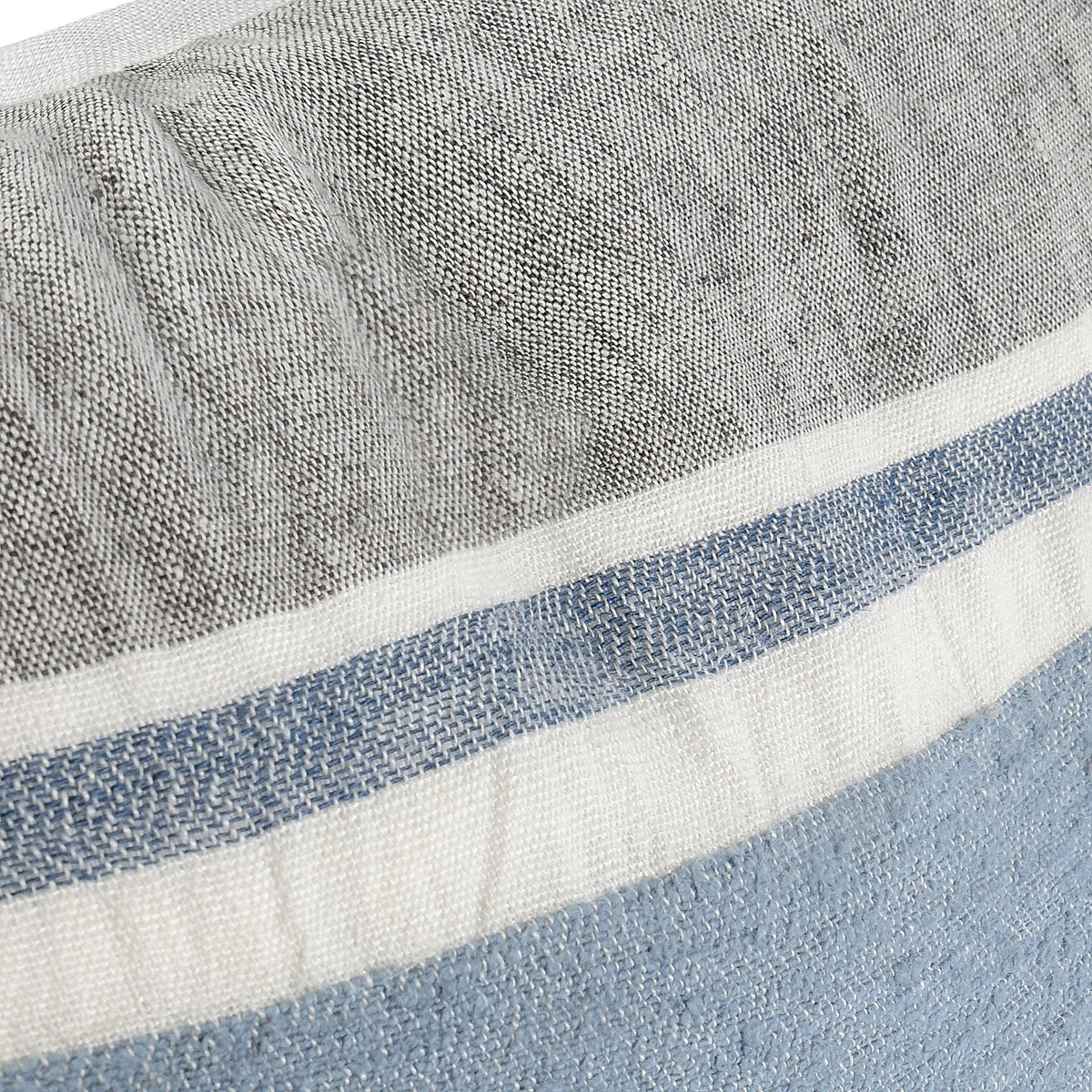 ST Lima Capri Blue/Dark Gray Multiple Sizes Throw Pillow (Set of 2) by Classic Home at Eve Furniture