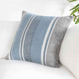 ST Lima Capri Blue/Dark Gray Multiple Sizes Throw Pillow (Set of 2) by Classic Home at Eve Furniture