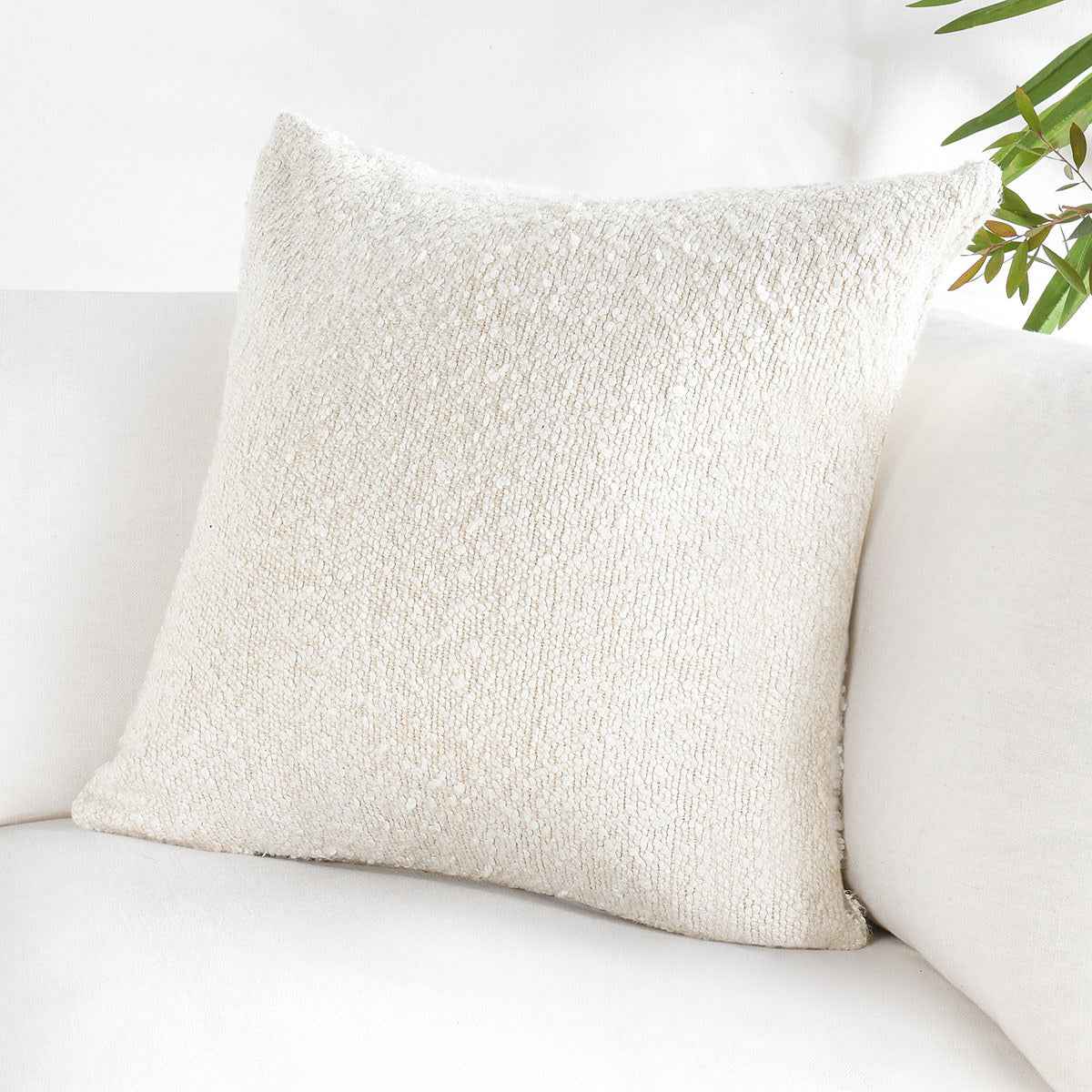 ST Sava Ivory Multiple Sizes Throw Pillow (Set of 2) by Classic Home at Eve Furniture