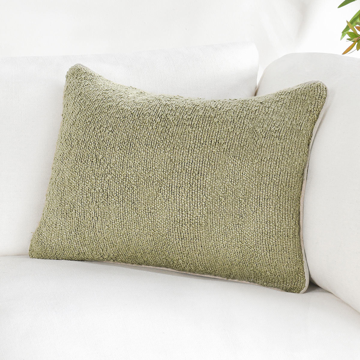 ST Sava Wheat Green Multiple Sizes Throw Pillow (Set of 2) by Classic Home at Eve Furniture