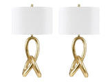 St. James Gold Table Lamp (Set of 2) by Crestview at Eve Furniture