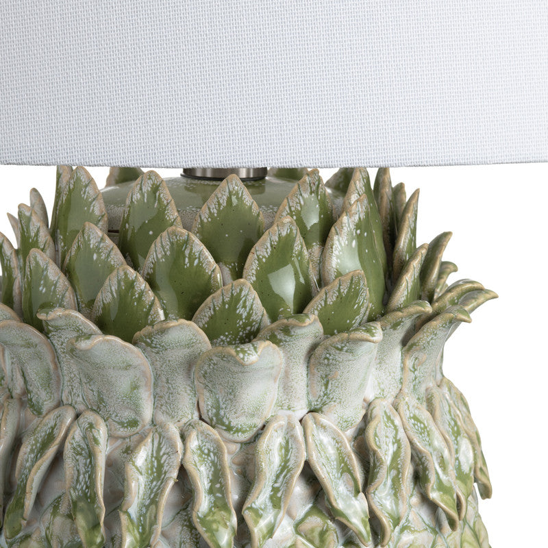 St. Simon Green/White Table Lamp by Crestview at Eve Furniture