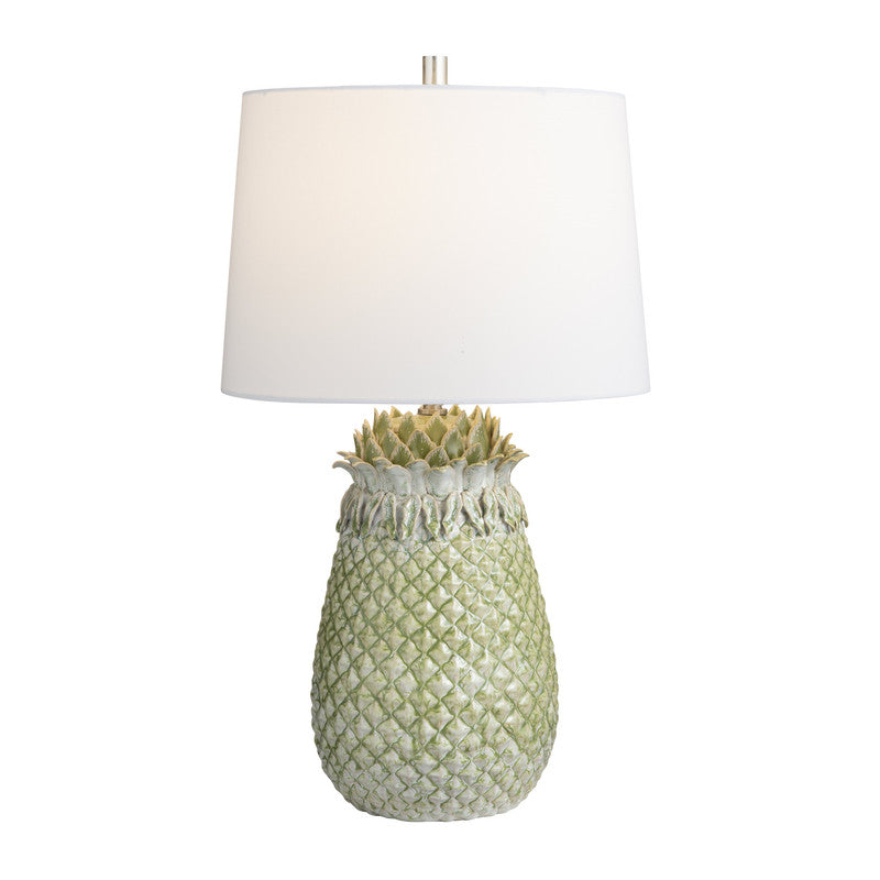 St. Simon Green/White Table Lamp by Crestview at Eve Furniture