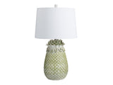 St. Simon Green/White Table Lamp by Crestview at Eve Furniture