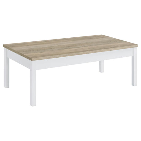 Stacie Antique Pine and White 3-piece Composite Wood Coffee Table Set by Coaster at Eve Furniture