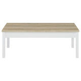 Stacie Antique Pine and White 3-piece Composite Wood Coffee Table Set by Coaster at Eve Furniture