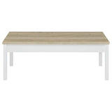 Stacie Antique Pine and White 3-piece Composite Wood Coffee Table Set by Coaster at Eve Furniture
