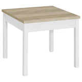 Stacie Antique Pine and White 3-piece Composite Wood Coffee Table Set by Coaster at Eve Furniture