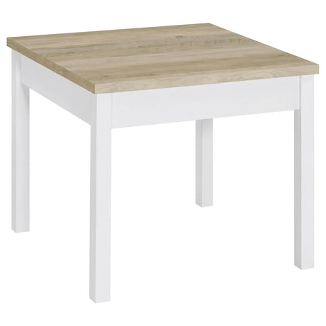 Stacie Antique Pine and White 3-piece Composite Wood Coffee Table Set by Coaster at Eve Furniture