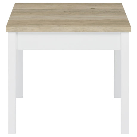 Stacie Antique Pine and White 3-piece Composite Wood Coffee Table Set by Coaster at Eve Furniture