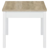 Stacie Antique Pine and White 3-piece Composite Wood Coffee Table Set by Coaster at Eve Furniture