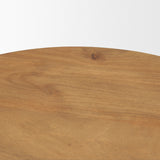 Stack Light Brown Wood Geometric Accent Table by Mercana at Eve Furniture