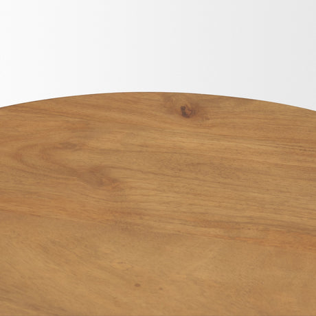 Stack Light Brown Wood Geometric Accent Table by Mercana at Eve Furniture