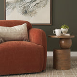 Stack Light Brown Wood Geometric Accent Table by Mercana at Eve Furniture