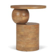 Stack Light Brown Wood Geometric Accent Table by Mercana at Eve Furniture