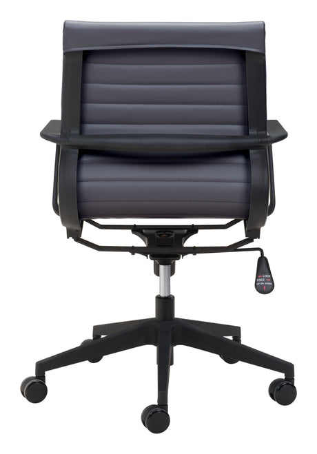 Stacy Dark Gray Office Chair by Zuomod at Eve Furniture