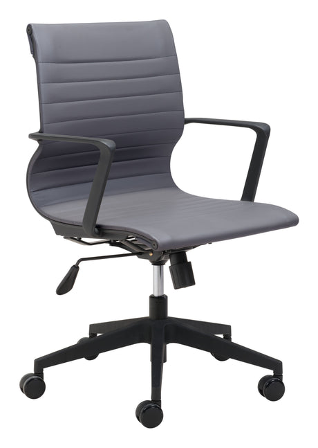 Stacy Dark Gray Office Chair by Zuomod at Eve Furniture