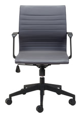 Stacy Dark Gray Office Chair by Zuomod at Eve Furniture