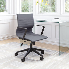 Stacy Dark Gray Office Chair by Zuomod at Eve Furniture