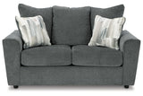 Stairatt Gravel Loveseat by Ashley at Eve Furniture