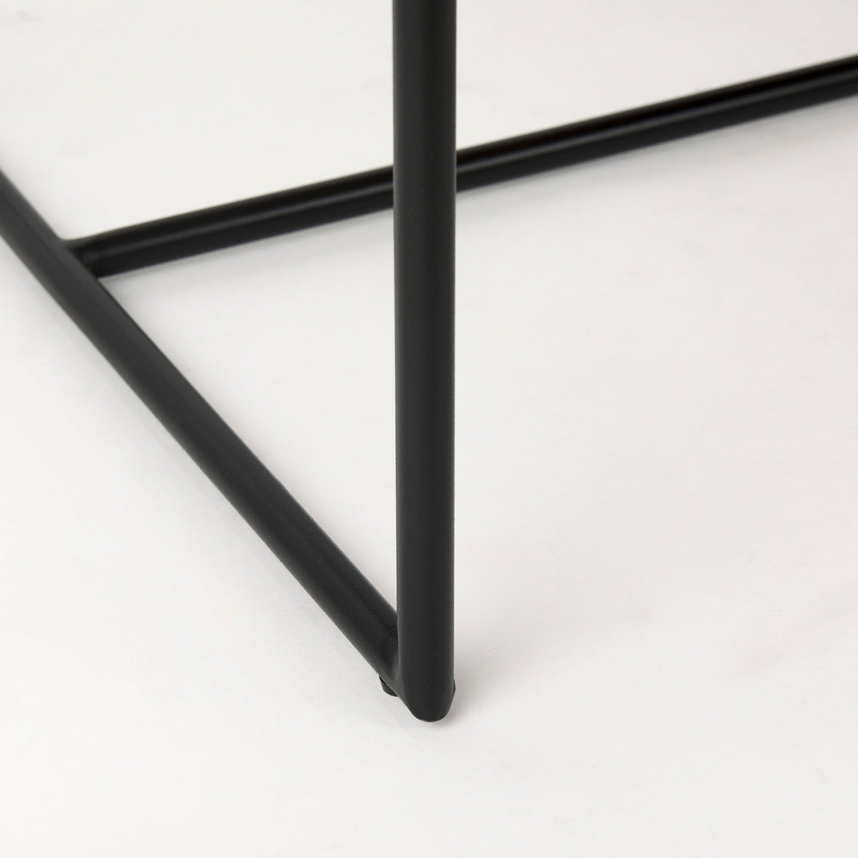 Stamford Beige Upholstered Seat w/ Wood Back, Black Metal Frame Dining Chair by Mercana at Eve Furniture