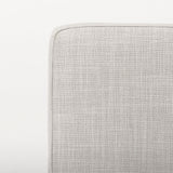 Stamford Beige Upholstered Seat w/ Wood Back, Black Metal Frame Dining Chair by Mercana at Eve Furniture