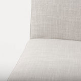 Stamford Beige Upholstered Seat w/ Wood Back, Black Metal Frame Dining Chair by Mercana at Eve Furniture