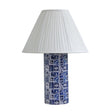 Stamp Blue Pleated Table Lamp by TOV Furniture at Eve Furniture