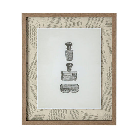 Stamped by Sam Appleman a Framed Art Print Matted under Glass by Mercana at Eve Furniture