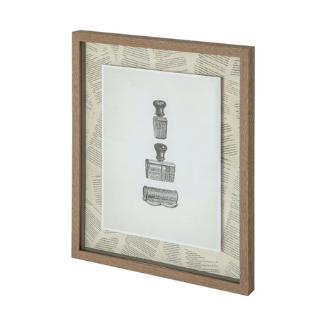 Stamped by Sam Appleman a Framed Art Print Matted under Glass by Mercana at Eve Furniture