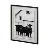 Standing Around I by Ethan Harper a Hand Embellished Textured Framed Photo Art Print Matted under Gl by Mercana at Eve Furniture