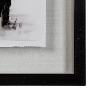 Standing Around I by Ethan Harper a Hand Embellished Textured Framed Photo Art Print Matted under Gl by Mercana at Eve Furniture