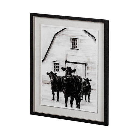 Standing Around II by Ethan Harper a Hand Embellished Textured Framed Photo Art Print Matted under G by Mercana at Eve Furniture