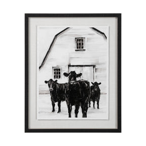 Standing Around II by Ethan Harper a Hand Embellished Textured Framed Photo Art Print Matted under G by Mercana at Eve Furniture