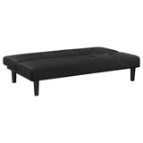 Stanford Multipurpose Upholstered Tufted Convertible Sofa Bed Black