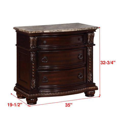 Stanley Cherry Brown Upholstered Sleigh Bedroom Set by Crown Mark at Eve Furniture