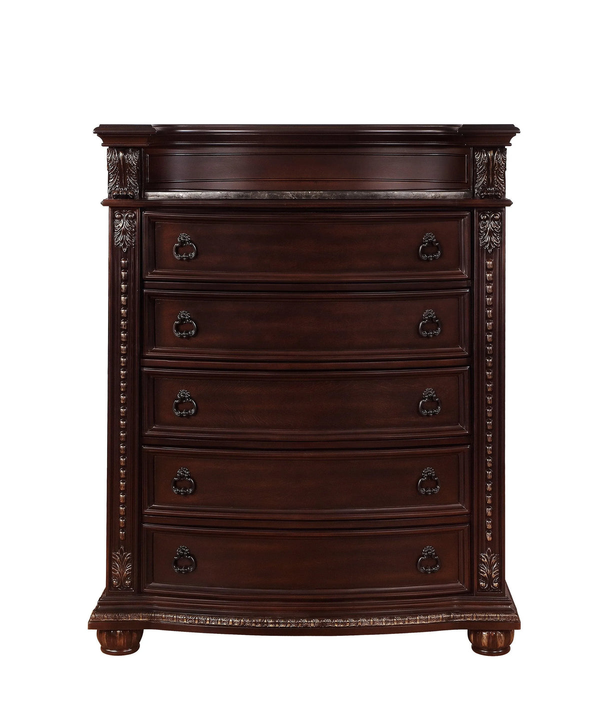 Stanley Cherry Brown Upholstered Sleigh Bedroom Set by Crown Mark at Eve Furniture