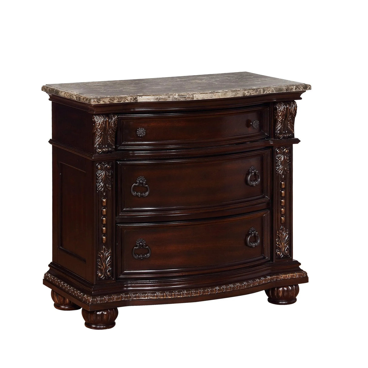 Stanley Cherry Brown Upholstered Sleigh Bedroom Set by Crown Mark at Eve Furniture