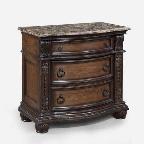 Stanley Coffee Brown Nightstand by Crown Mark at Eve Furniture