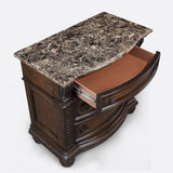 Stanley Coffee Brown Upholstered Sleigh Bedroom Set by Crown Mark at Eve Furniture